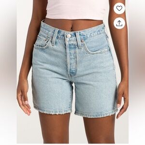 Levi's 501 Mid Thigh Denim Shorts